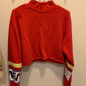 FOREVER 21 LONG SLEEVE RED NASA